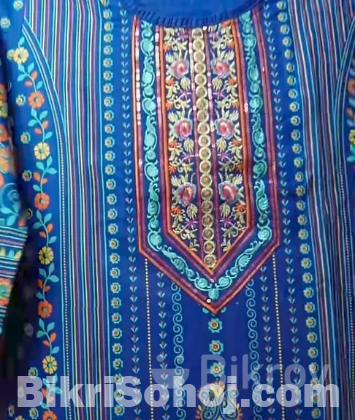 স্টাইলিশ সুতি থ্রি পিস (New Collection)